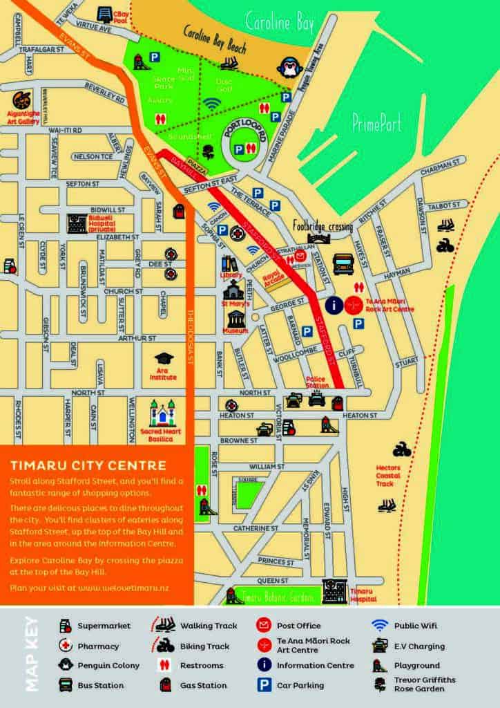 Timaru City Map